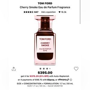SOLD Tom Ford Cherry Smoke perfume